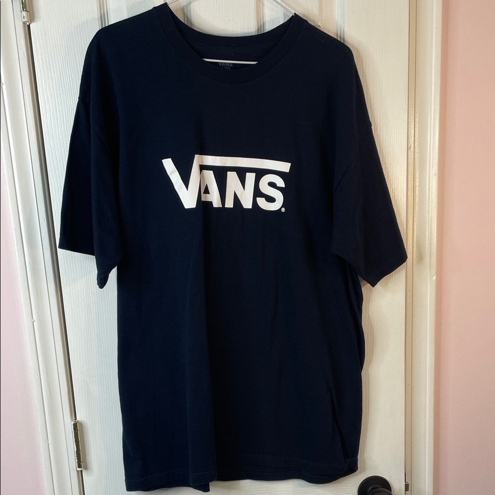 Vans Dark Blue Tee with White Logo